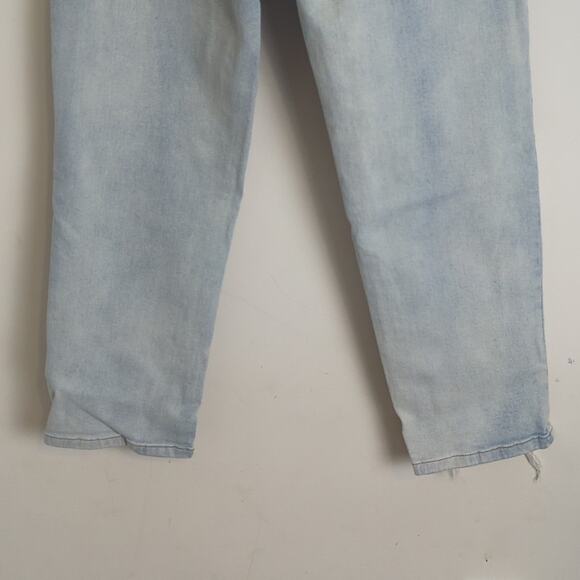 Patchwork Denim Jeans High-rise Two Tone Wash Women's Size 31 - Picture 9 of 10
